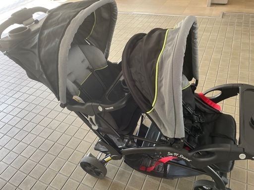 双子ベビーカー縦型