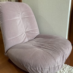 ポケットコイル　座椅子　ソファ　ピンクの画像