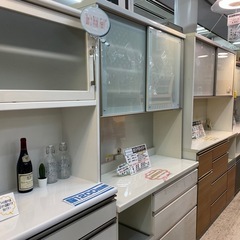 【愛品館 江戸川店 】2枚スライド扉 キッチンボード PAMOUNA（パモウナ）の画像