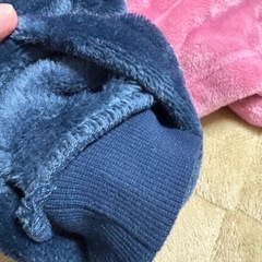 モフア　着る毛布　ガウン紺色の画像