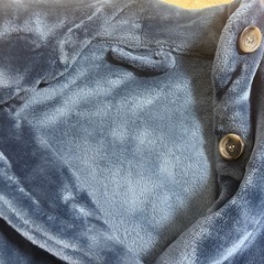 モフア　着る毛布　ガウン紺色の画像