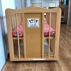 ベビーベッド【町田市再生家具】243555の画像