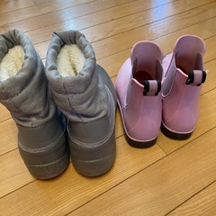 子ども用　長ぐつ22cm & 雪用スノーブーツの画像