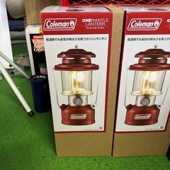 コールマン　ガソリンランタン　レッド