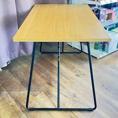 家具 生活家具 無印良品　折りたたみテーブル　ブラウン×ブラックの画像