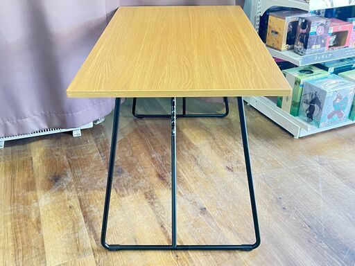家具 生活家具 無印良品　折りたたみテーブル　ブラウン×ブラック