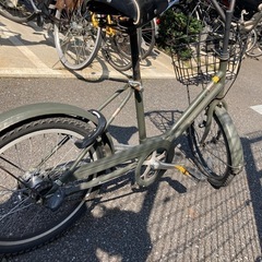 ブリヂストン　グリーンレーベル　カーキ　大人用自転車の画像
