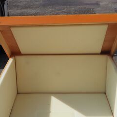 木箱、収納ケース、クッション付き、５３ｘ９６ｘ２７