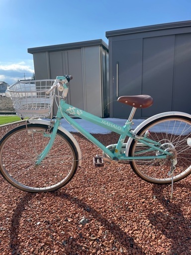 MAHALO 子供用自転車 24インチ　ミントグリーン