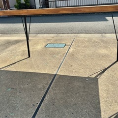 【インテリアコア】ダイニングテーブル（木目）の画像