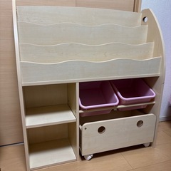おもちゃ、本収納棚