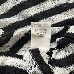 夏物★☺️ワールド★半袖セーター★カットソー★ボーダー★Ｌの画像