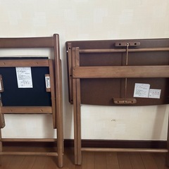 折りたたみ机、椅子の画像