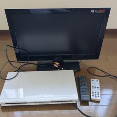 お話し中　テレビとDVDプレイヤーのセットの画像