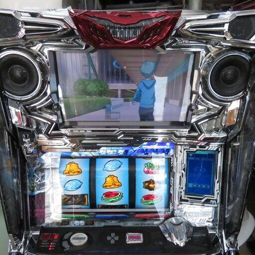 パチスロ実機　エウレカセブンAO 不要機付 スロット 実機 エウレカセブンAO 家庭用電源OK コイン不要機付