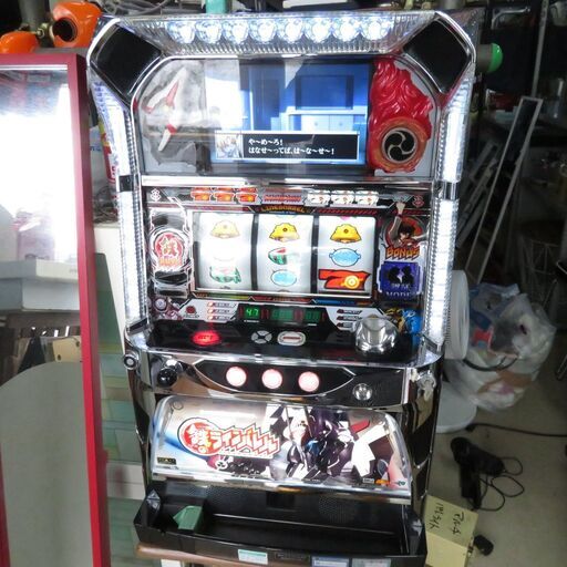 パチスロ実機 鉄のラインバレル コイン不用機 ドアキー・設定キー付 スロット クレカ決済可能│江別市のリサイクルショップドロップ