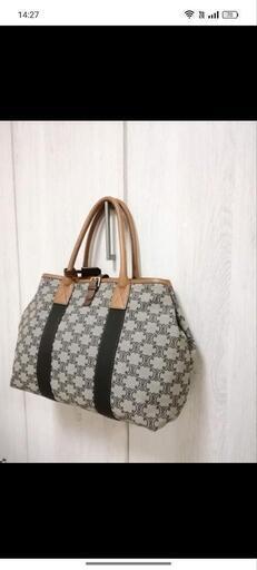 CELINE　マカダム柄　ヴィンテージ　トートバッグ