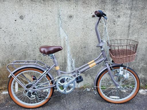 B659 折り畳み自転車★キャプテンスタッグ★20インチ★6段変速