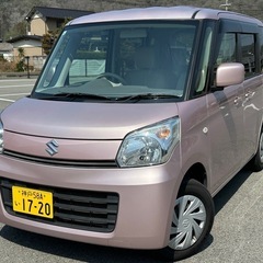 【改訂版】《平成25年式スズキ スペーシア G 両側スライドドア 車内広々！》☆LEDヘッドライト☆スマートキー＆プッシュスタート☆プライバシーガラス☆車検超ロング令和8年8月まで【車両交換や下取りも応談】の画像