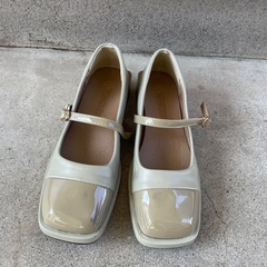 ローファー パンプス グリーン