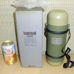未使用箱入　Kansai　ピクニックセット（オルゴ）＋水筒（未使用ですがおまけ）　カトラリー、レジャーシート等＋保冷バッグの画像