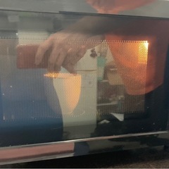 アイリス　電子レンジ 18Lフラットテーブル ブラック　　リサイクルショップ宮崎屋　佐土原店　25.3.23Fの画像