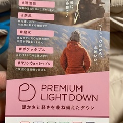 新品タグ付き　　プレミアムライトダウン　ダウンベストの画像
