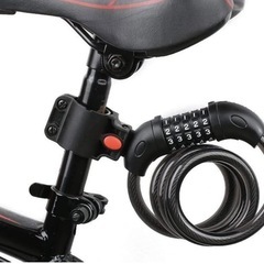  自転車 鍵 バイク ロック ダイヤルロックの画像