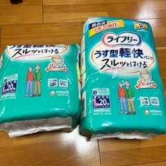 ユニ・チャーム　ライフリーうす型軽快パンツ　スルッとはける　男女...