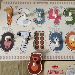 【美品】木製の型はめパズル3種セットの画像