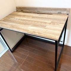 ※受付停止中※【美品】LOWYA 木目調デスクの画像