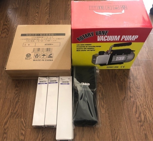 【一時停止中
】エアコン工事　工具セット