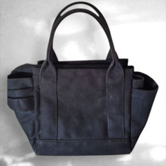 ★Jolie Joli 2WAYキャンバスハンドバッグ（ブラック）の画像