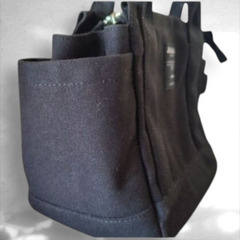 ★Jolie Joli 2WAYキャンバスハンドバッグ（ブラック）の画像
