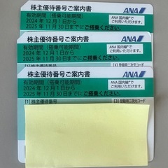 ANA株主優待搭乗券