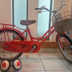 ブリヂストン幼児用自転車　ハッチ　補助輪付き