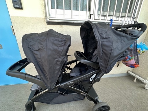 使用一度のみ、双子ベビーカー