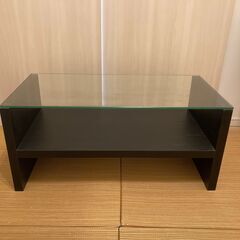 おしゃれなガラス天板テレビ台をお譲りします！の画像