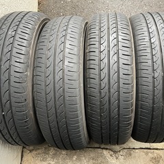 155/65R14ヨコハマ ブルーアース-中古夕 イヤ サマータイヤ4本