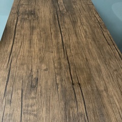 デスク・チェアセット　永井興産(Nagai Kosan) パソコンデスク ブラウン 木目調 ＋　IKEA アッデ　チェア　ブラック の画像