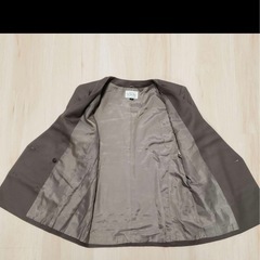 レディース セットアップ Howdy ヴィンテージ ブラウン スーツ ウール　サイズM 未使用に近い
の画像