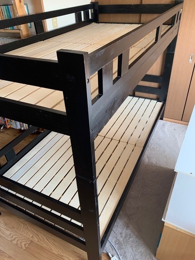 【交渉中】引き取り限定価格！2段ベッド(木製)