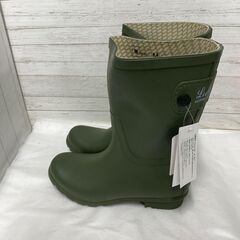 LUBBA　レインブーツ　ミドル丈　カーキー　Mサイズの画像