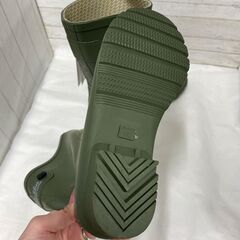 LUBBA　レインブーツ　ミドル丈　カーキー　Mサイズの画像