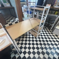 【リサイクルサービス八光】幅110㎝　ニトリ　システムデスク　ザッキーの画像