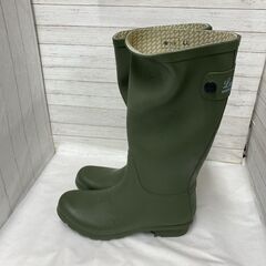 LUBBA　レインブーツ　ロング　カーキー　LLサイズの画像
