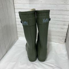 LUBBA　レインブーツ　ロング　カーキー　LLサイズの画像