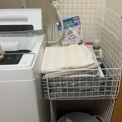 【無料‼️タオル置きDIY】 洗濯かご付きだと500円‼️