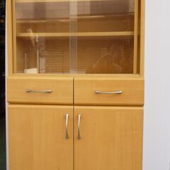 ★食器棚・本棚  飾り棚  H118cm   ｗ59.5　Ｄ31.5の画像