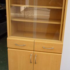 ★食器棚・本棚  飾り棚  H118cm   ｗ59.5　Ｄ31.5の画像